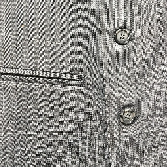 Boys FUBU suit- 2pc- gray plaid